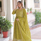 Embroidered Georgette Festive Gown Set