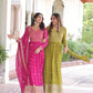 Embroidered Georgette Festive Gown Set