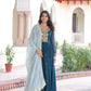 Embroidered Georgette Festive Gown Set