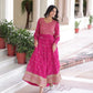 Embroidered Georgette Festive Gown Set