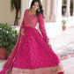 Embroidered Georgette Festive Gown Set