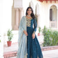 Embroidered Georgette Festive Gown Set