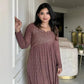 Embroidered Georgette Gown Set