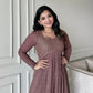 Embroidered Georgette Gown Set