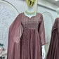 Embroidered Georgette Gown Set
