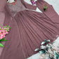 Embroidered Georgette Gown Set