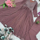 Embroidered Georgette Gown Set