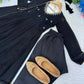 Embroidered Georgette Gown Set with Dupatta and Bottom