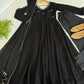 Embroidered Georgette Gown Set with Dupatta and Bottom