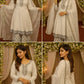 Embroidered Georgette Kurta Palazzo Set with Dupatta for Festive and Party Wear