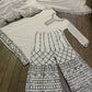 Embroidered Georgette Kurta Palazzo Set with Dupatta for Festive and Party Wear