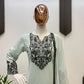 Embroidered Georgette Kurta Pant Set for Festive and Occasion Wear