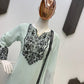 Embroidered Georgette Kurta Pant Set for Festive and Occasion Wear