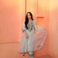 Embroidered Georgette Kurta Pant Set for Festive and Occasion Wear