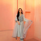 Embroidered Georgette Kurta Pant Set for Festive and Occasion Wear