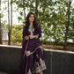 Embroidered Georgette Kurta with Plazo and Dupatta