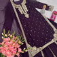 Embroidered Georgette Kurta with Plazo and Dupatta
