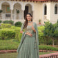 Embroidered Georgette Lehenga Choli Set