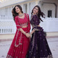 Embroidered Georgette Lehenga Choli Set