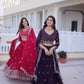 Embroidered Georgette Lehenga Choli Set