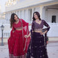 Embroidered Georgette Lehenga Choli Set