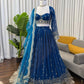 Embroidered Georgette Lehenga Choli Set with Net Dupatta