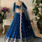 Embroidered Georgette Lehenga Choli Set with Net Dupatta