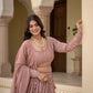 Embroidered Georgette Lehenga Choli for Wedding and Festive Occasions