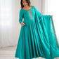 Embroidered Georgette Lehriya Anarkali Set