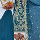 Embroidered Georgette Palazzo Suit Set
