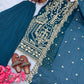 Embroidered Georgette Palazzo Suit Set