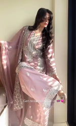 Embroidered Georgette Palazzo Suit Set