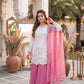 Embroidered Georgette Palazzo Suit for Festive and Wedding Occasions