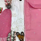 Embroidered Georgette Palazzo Suit for Festive and Wedding Occasions