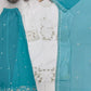 Embroidered Georgette Palazzo Suit for Festive and Wedding Occasions