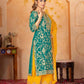 Embroidered Georgette Palazzo Suit with Dupatta