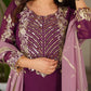 Embroidered Georgette Palazzo Suit with Dupatta