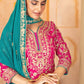 Embroidered Georgette Palazzo Suit with Dupatta