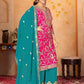 Embroidered Georgette Palazzo Suit with Dupatta