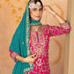 Embroidered Georgette Palazzo Suit with Dupatta