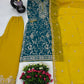 Embroidered Georgette Palazzo Suit with Dupatta