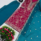 Embroidered Georgette Palazzo Suit with Dupatta