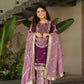 Embroidered Georgette Palazzo Suit with Dupatta