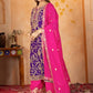 Embroidered Georgette Palazzo Suit with Dupatta