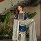 Embroidered Georgette Palazzo Suit with Dupatta