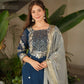 Embroidered Georgette Palazzo Suit with Dupatta