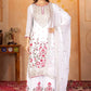 Embroidered Georgette Palazzo Suit with Dupatta