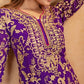Embroidered Georgette Palazzo Suit with Dupatta
