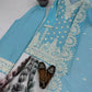 Embroidered Georgette Palazzo Suit with Mirror Work