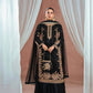 Embroidered Georgette Palazzo Suit with Net Dupatta